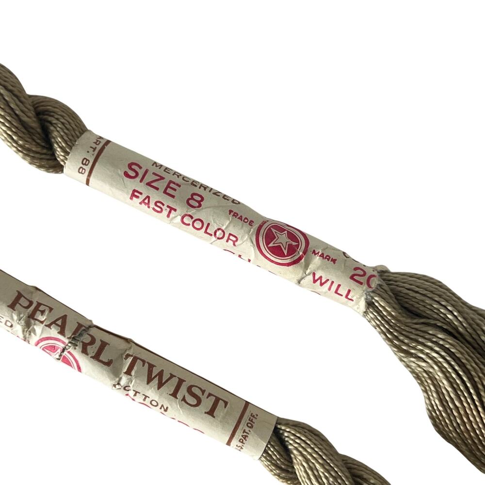Star Pearl Cotton Embroidery Thread Twists Lot 2 Perle Vintage Craft Supply - Picture 3 of 4